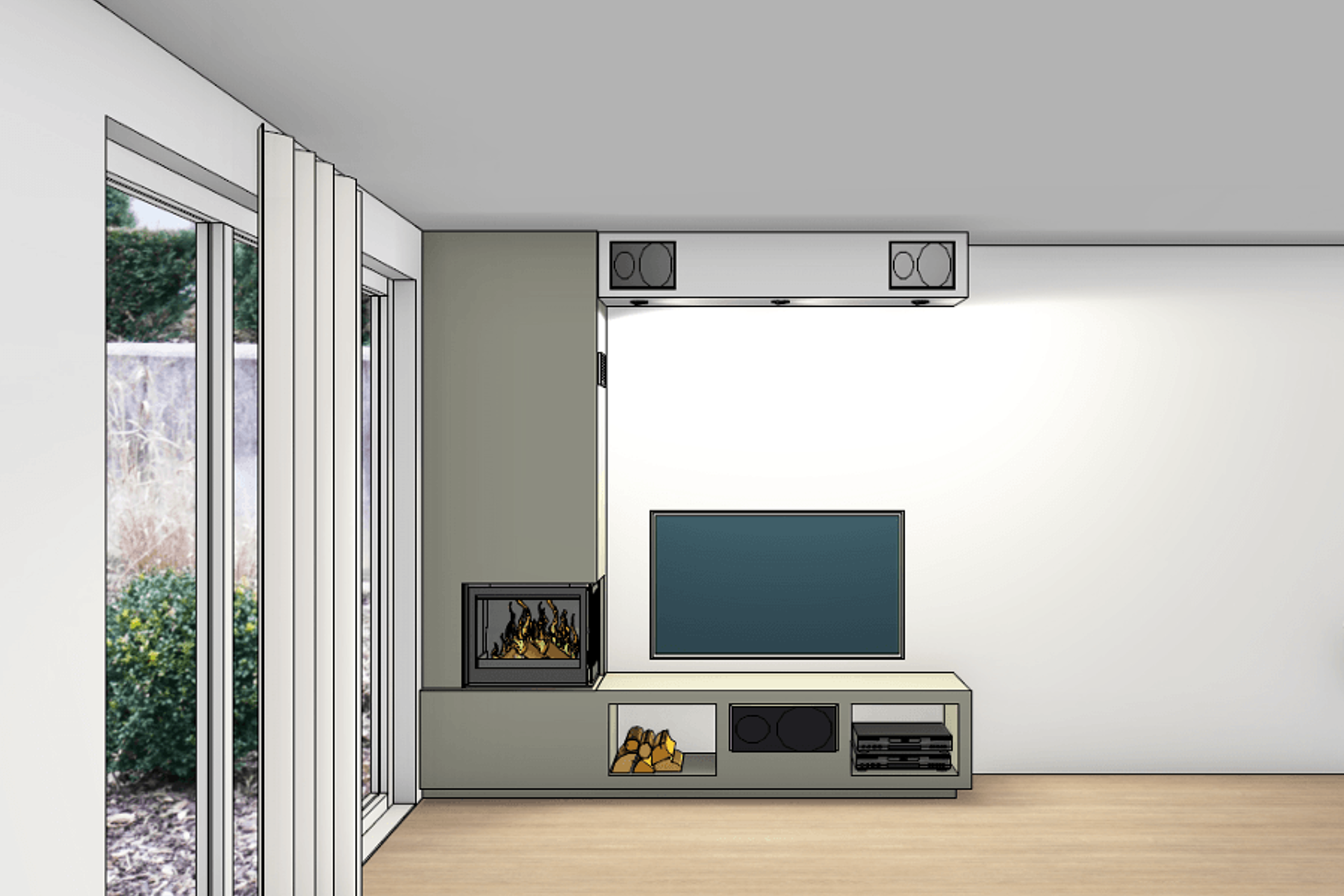 Wanders S60 Hoek Tekening Meubel