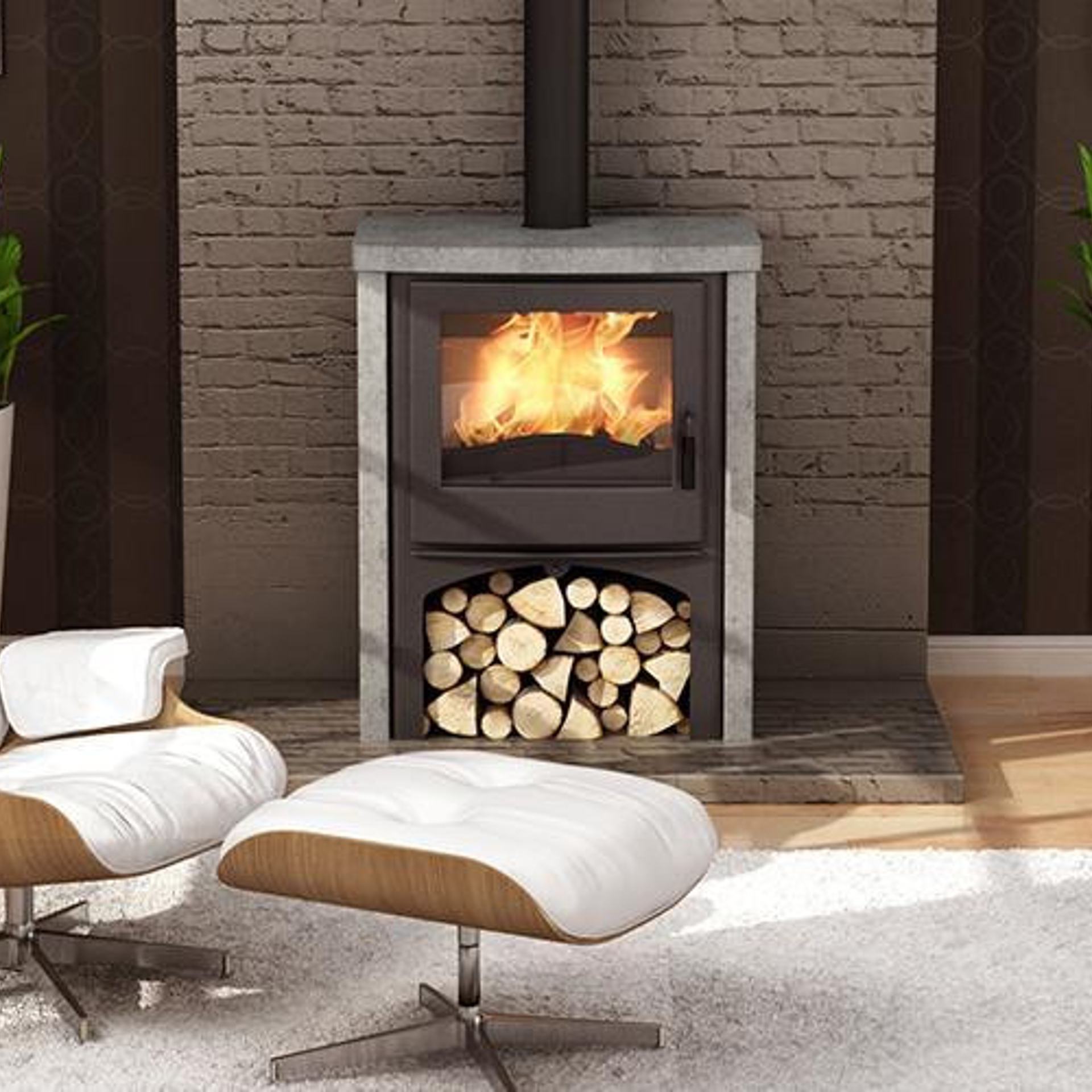 Nordic Fire Cottage Speksteen