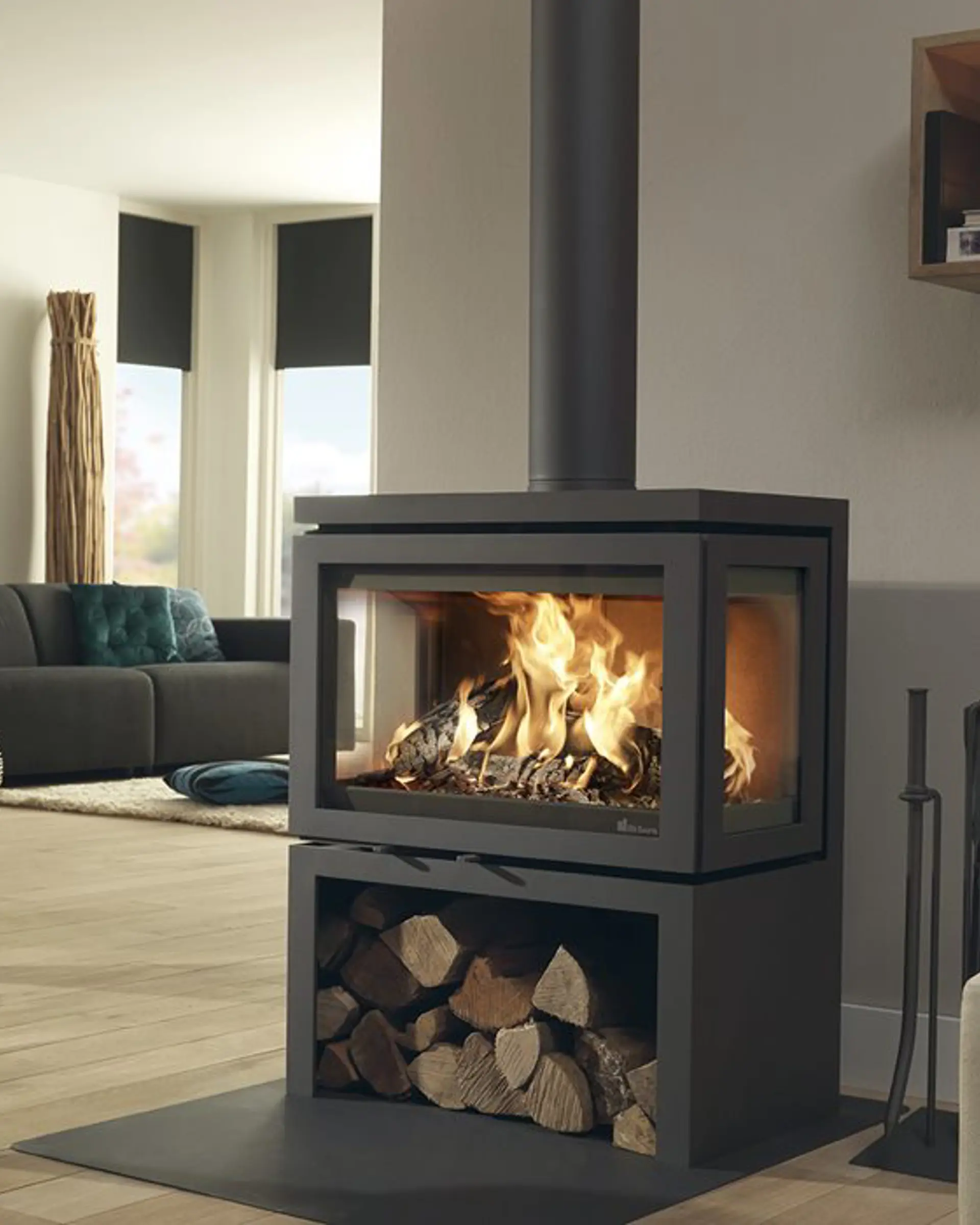 Hoeveel vermogen (kW) heeft een houtkachel nodig?