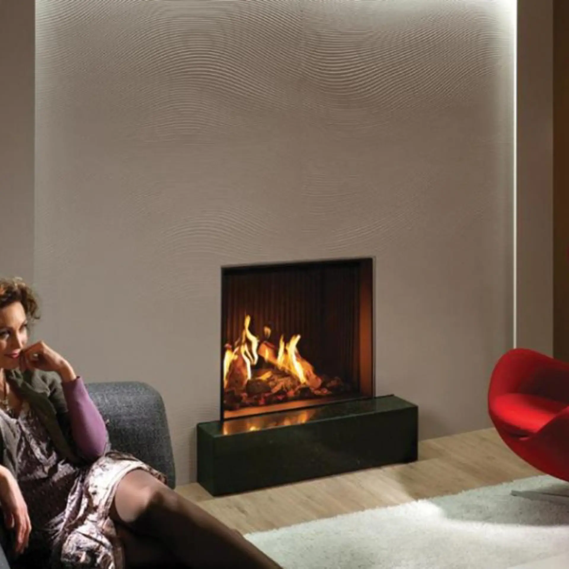 Kalfire fairo 75 - Showroommodel Gas inbouwhaard