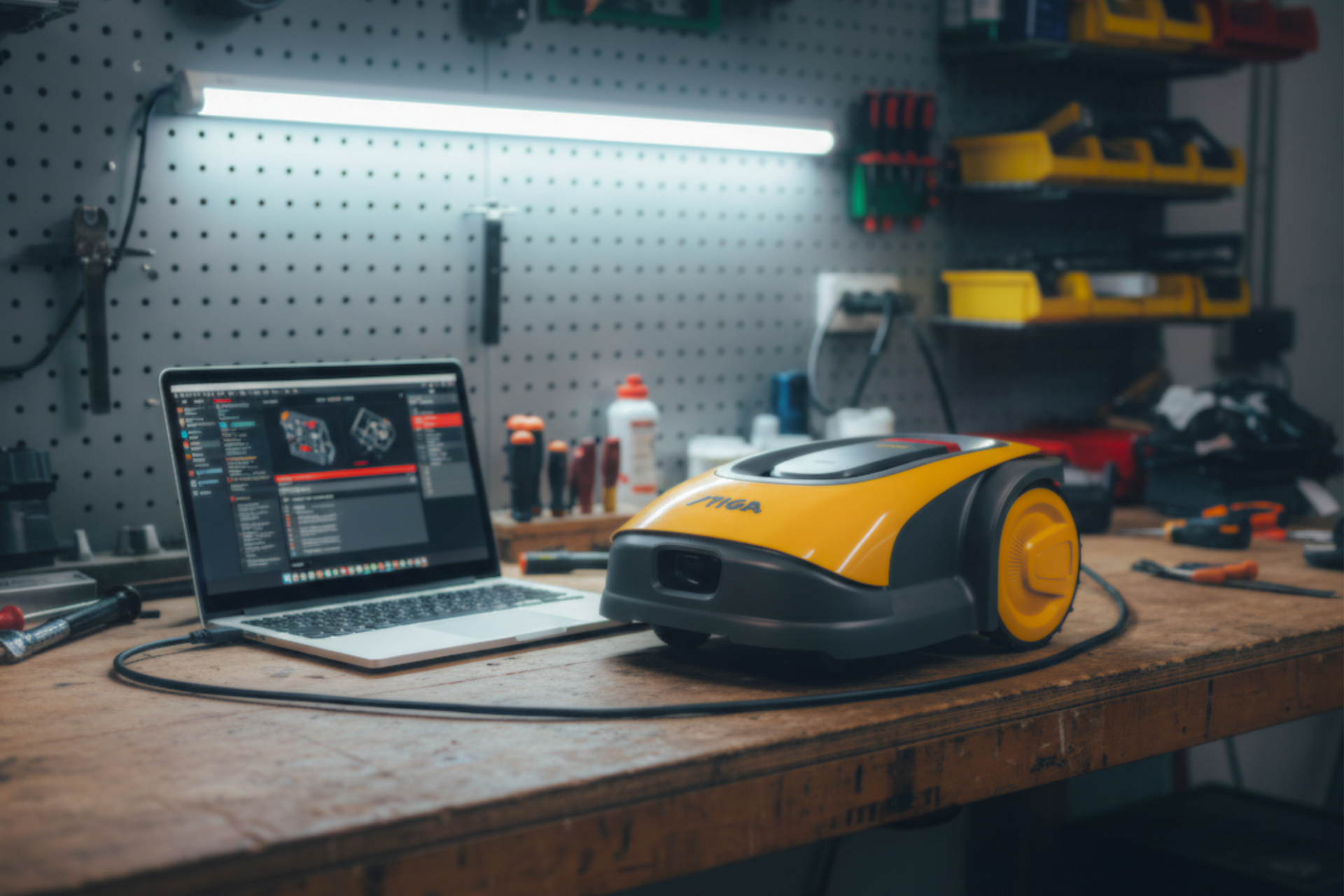 Uitlezen Robotmaaier